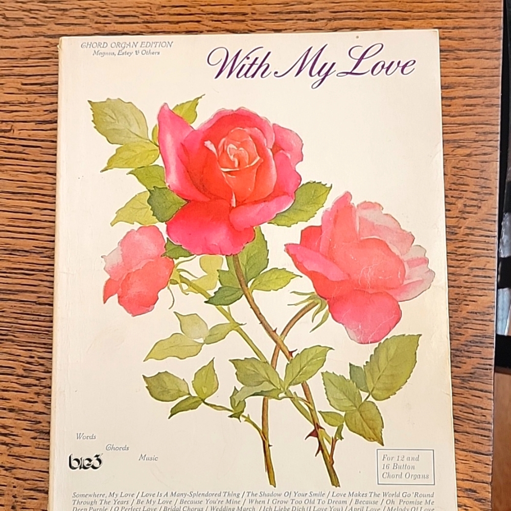 With My Love organ sheet music, vintage